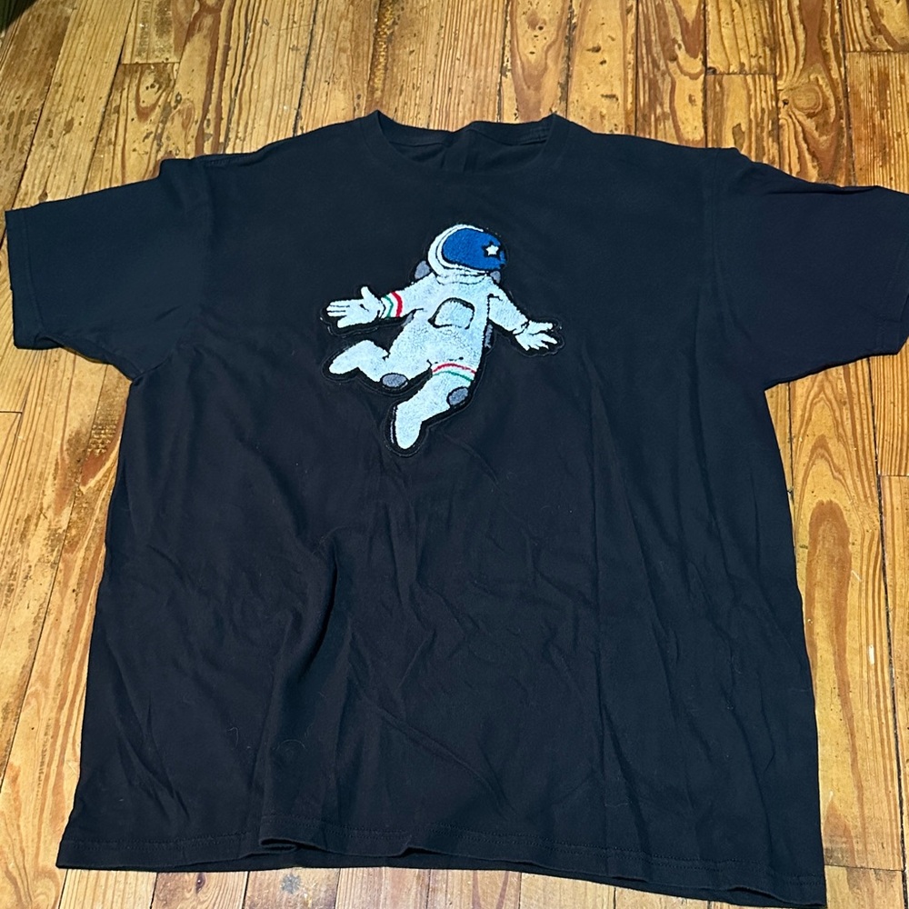 Black T-Shirt with Astronaut Design